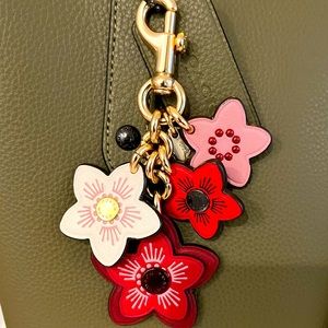 Coach Wildflower Cluster Keychain/Bag Charm